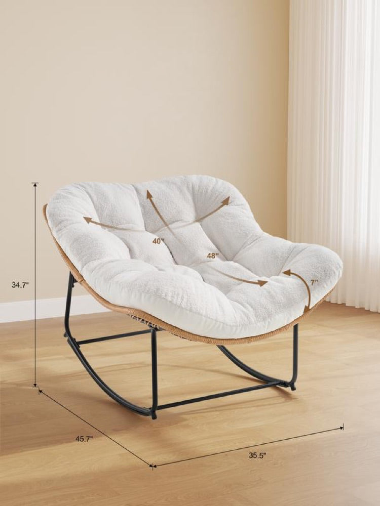 Mecedora Papasan Oversized ONBRILL de Doble Tela