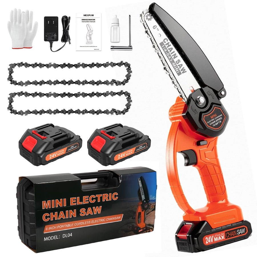 Motosierra Eléctrica Portátil NEXPOW 24V