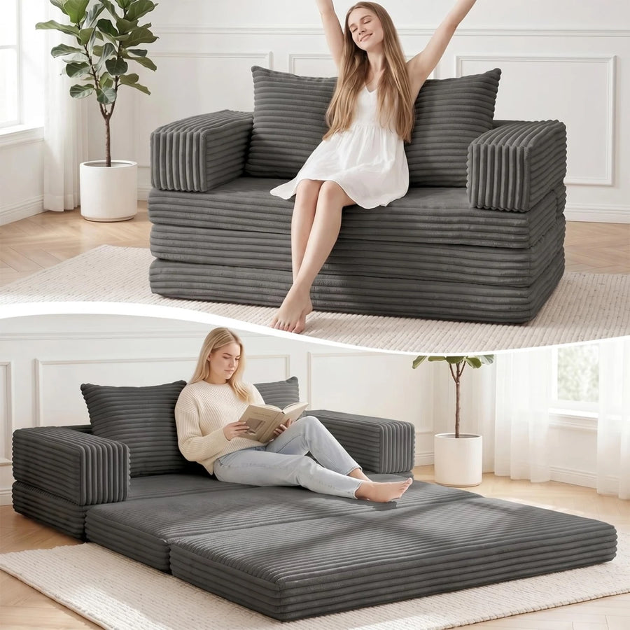 Sofá Plegable 200 cm Convertible en Cama Doble